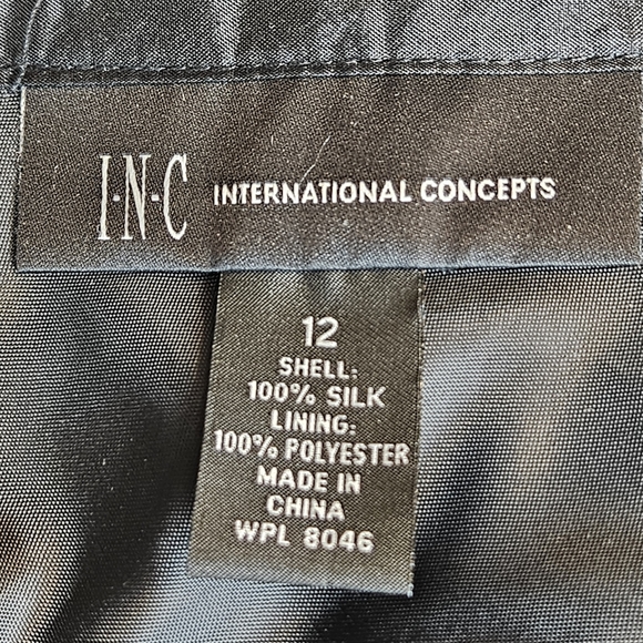 INC International Concepts Women Sassy Black Skirt Size 12 r - - Picture 4 of 8